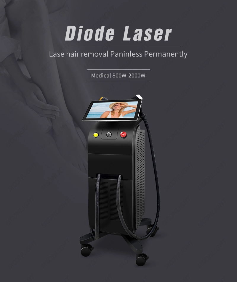 New 2023 Version 3D Tri-Waves 4K 808 Nm Diode Laser Hair Removal Machine 755 808 1064 Diode Laser Ice Platinum