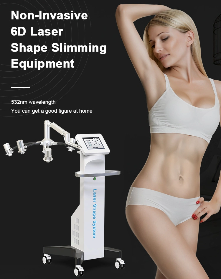 New Product 6D 532nm Green Light Lipo Laser System Laser Weight Loss Slimming Equipment