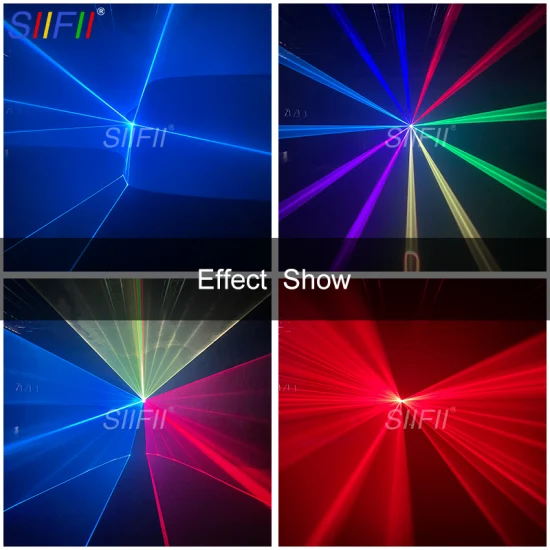 Professional 1W 2W 3W 4W 5W 6W 3D Animation Laser Projector RGB Laser Stage Lighting Disco DJ Laser Light for Night Club